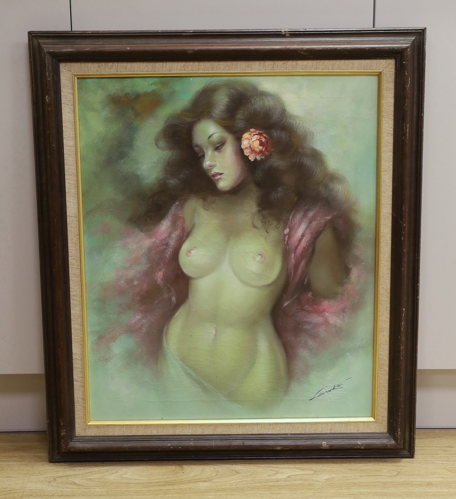 Leonko, oil on canvas, 'Eva', signed, 60 x 50cm